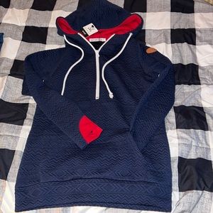 Michelle Mae NWT quilted quarter zip small